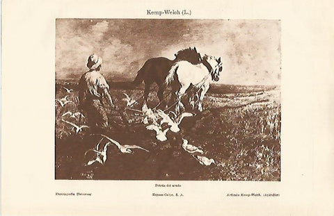LAMINA ESPASA 19761: Detras del arado por Kemp Welch