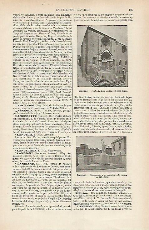 LAMINA ESPASA 19777: Iglesia de Santa Maria en Lanciano Italia