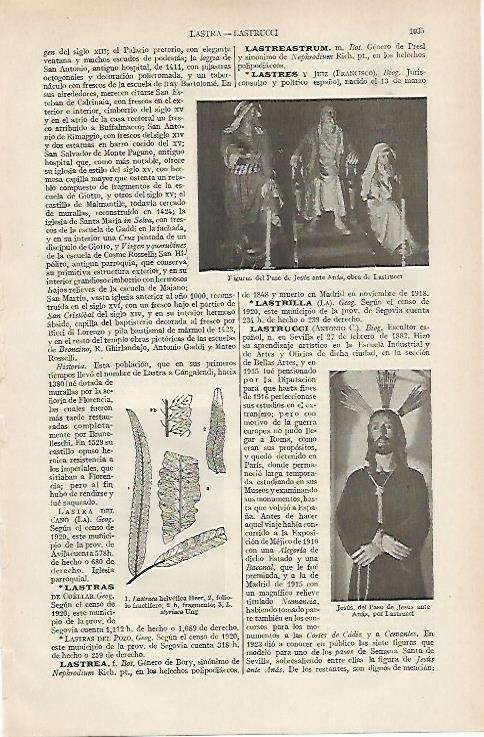 LAMINA ESPASA 19783: Paso de Jesus ante Anas por Lastrucci