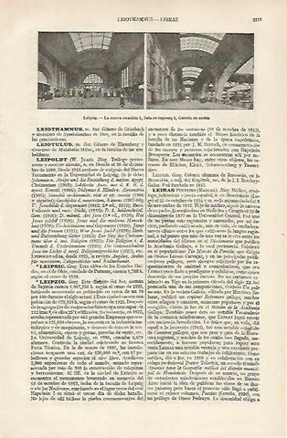 LAMINA ESPASA 19790: Estacion de Leipzig Alemania