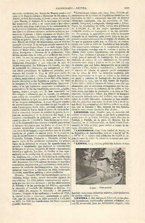 LAMINA ESPASA 19793: Vista parcial de Lenna Italia