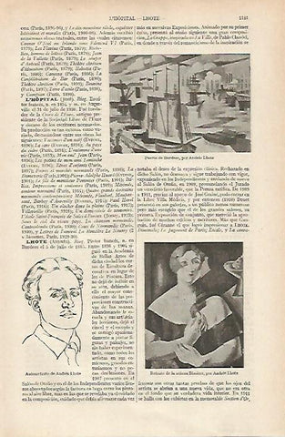 LAMINA ESPASA 19796: Puerto de Burdeos por A. Lhote