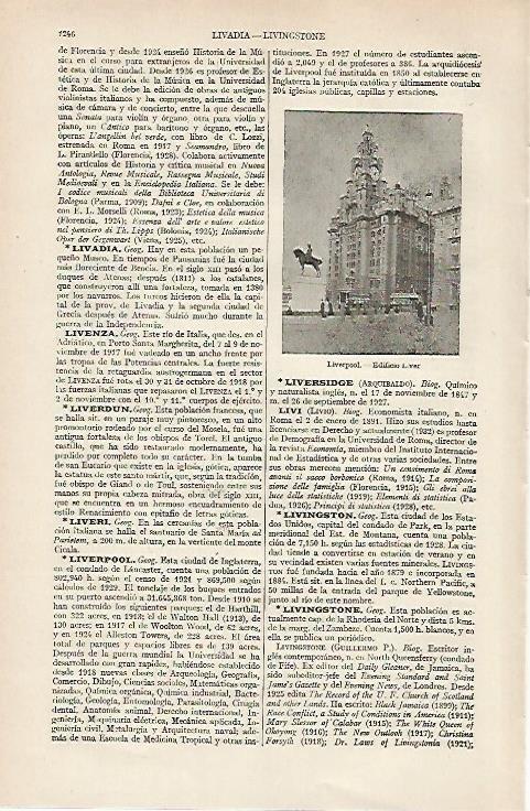 LAMINA ESPASA 19804: Edificio Liver en Liverpool Inglaterra