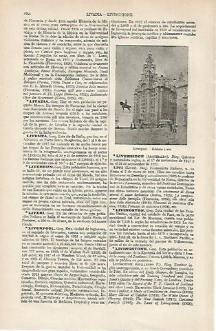 LAMINA ESPASA 19804: Edificio Liver en Liverpool Inglaterra