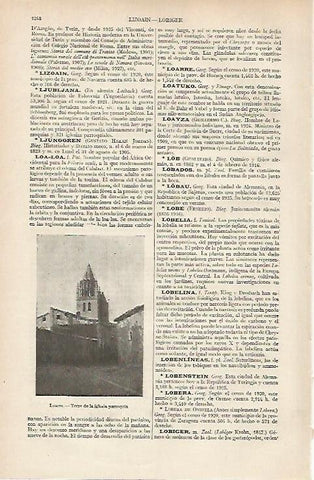 LAMINA ESPASA 19805: Torre de la iglesia de Loarre Huesca