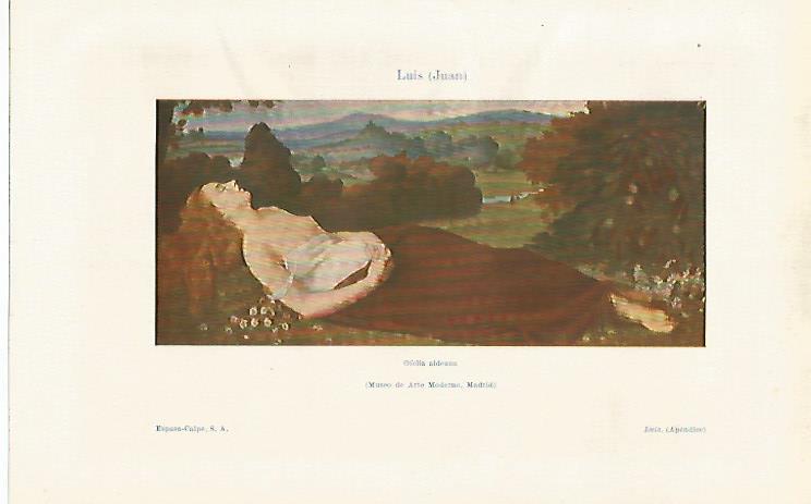 LAMINA ESPASA 19821: Ofelia aldeana por Juan Luis