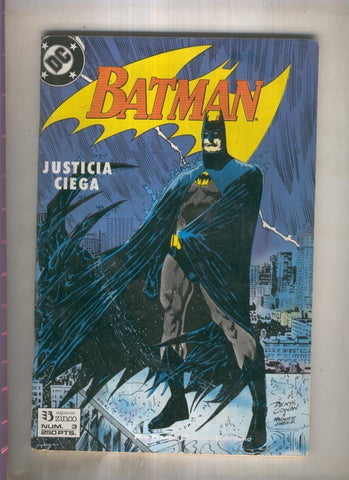 Batman: Justicia ciega numero 3 (subrayado leve en parte credito)