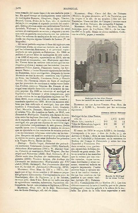LAMINA ESPASA 1701: Madrigal de las Altas Torres Avila