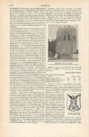 LAMINA ESPASA 1701: Madrigal de las Altas Torres Avila