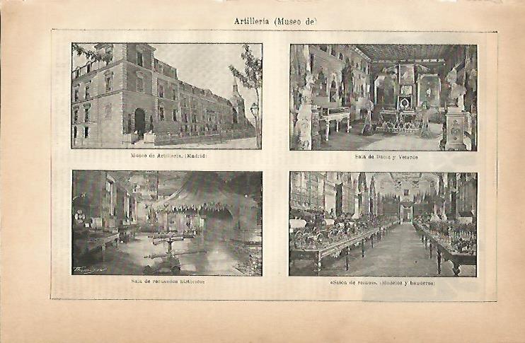 LAMINA ESPASA 5633: Vistas del Museo de Artilleria