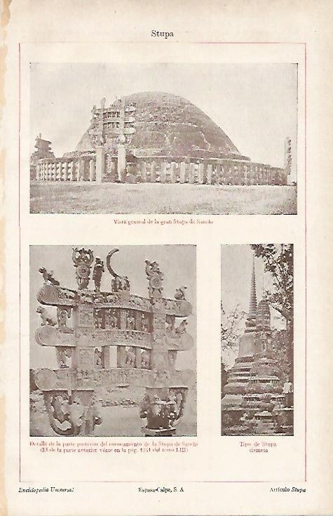 LAMINA ESPASA 7348: La Stupa de Sanchi