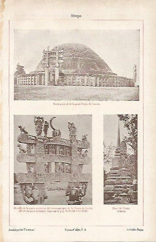 LAMINA ESPASA 7348: La Stupa de Sanchi