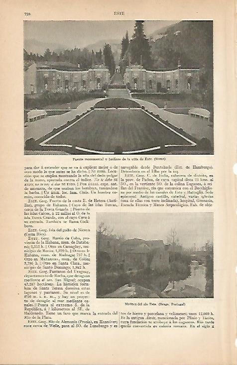 LAMINA ESPASA 7974: Villa de Este Roma