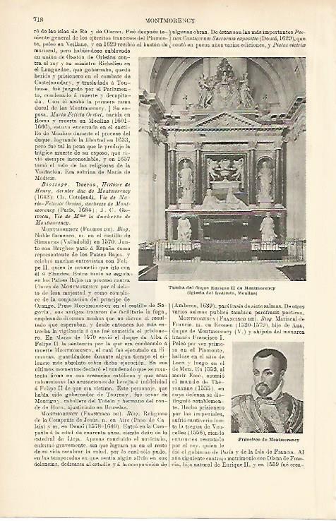 LAMINA ESPASA 8682: Tumba del Duque Enrique II de Montmorency