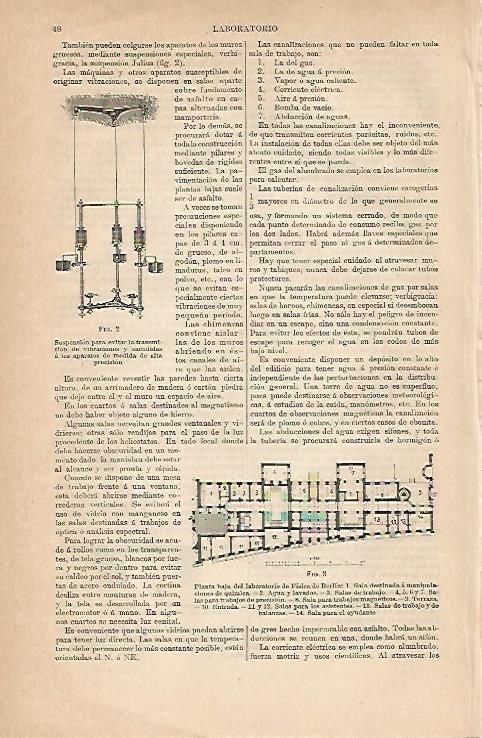 LAMINA ESPASA 8874: Planta baja del Laboratorio de Fisica de Berlin