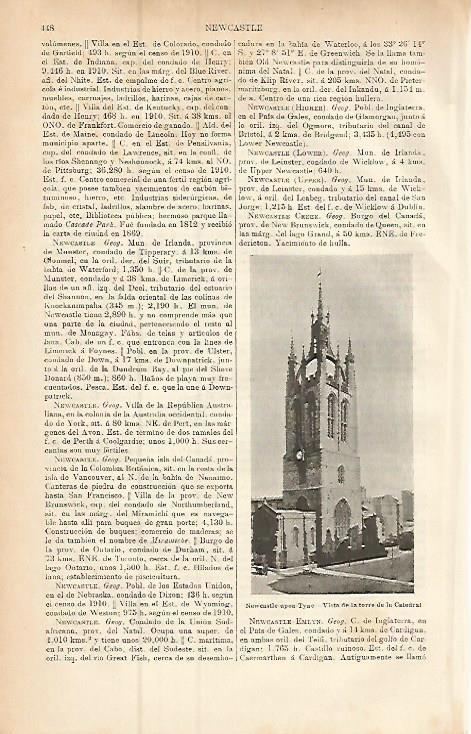 LAMINA ESPASA 9424: Catedral de Newcastle-upon-Tyne Gran Bretaña