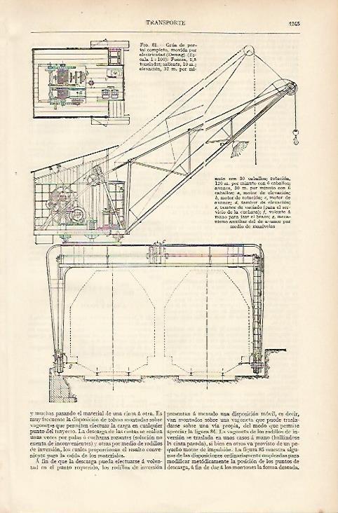 LAMINA ESPASA 11124: Grua de portal completo electrica