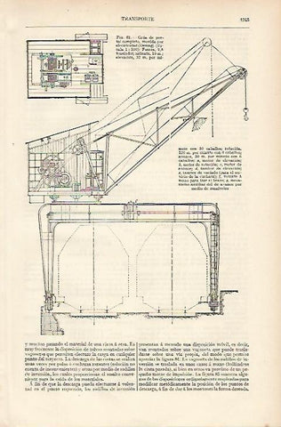 LAMINA ESPASA 11124: Grua de portal completo electrica