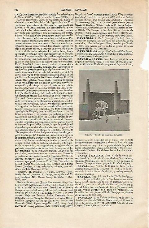 LAMINA ESPASA 12418: Puerta de entrada a la ciudad de Savah Iran