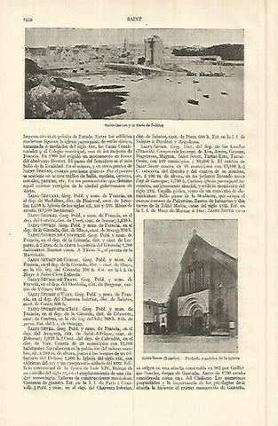 LAMINA ESPASA 17223: Torre de Solidor en Saint Servan Francia
