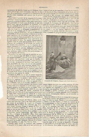 LAMINA ESPASA 17502: Juramento de venganza dibujo de Caton Woodville