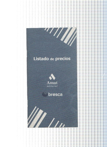 Lista de precios de editorial Amat 2007