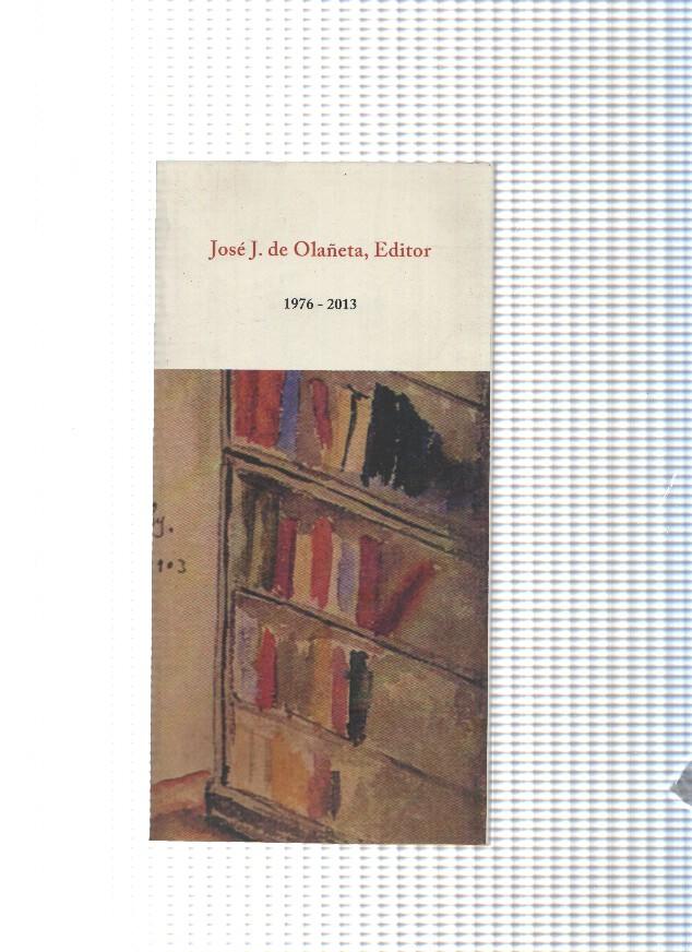 Catalogo de precios 1976-2013, Jose J. de Olañeta, editor