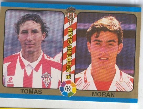 Cromos: Futbol Total Liga 95: R.Sporting Gijon. numero 121: Tomas y Moran