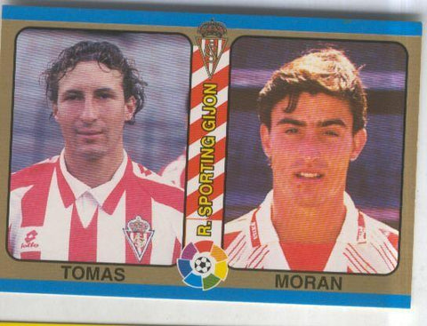 Cromos: Futbol Total Liga 95: R.Sporting Gijon. numero 121: Tomas y Moran