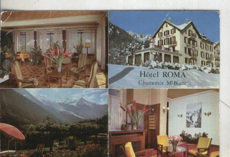 Postal 004606 : Hotel Roma en Chamonix MtBlanc