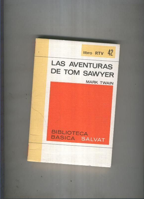 Biblioteca Basica Salvat libro RTV numero 042:Las aventuras de tom Sawyer (numerado 2 en interior cubierta)