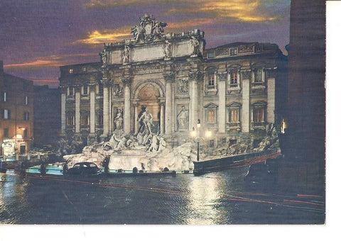 Postal 032692 : Roma. The Fountain of Trevi - nightly