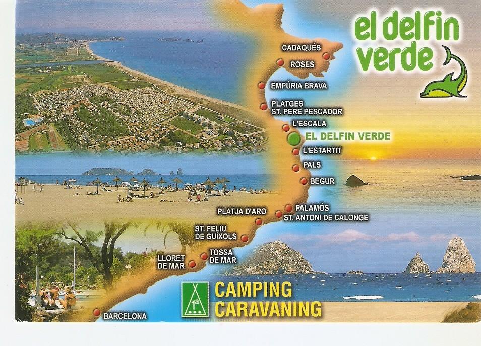 Postal 044158 : El delfin verde camping caravaning