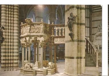 Postal 048071 : Siena. Pulpit of Nicolo Pisano