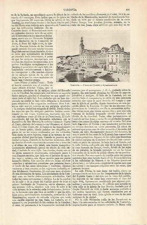 LAMINA ESPASA 5896: Plaza del Teatro de Varsovia