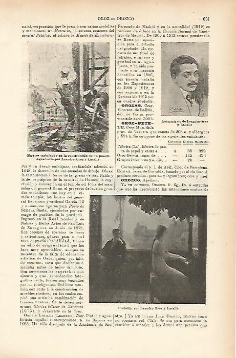 LAMINA ESPASA 7693: Leandro Oroz y Lacallo