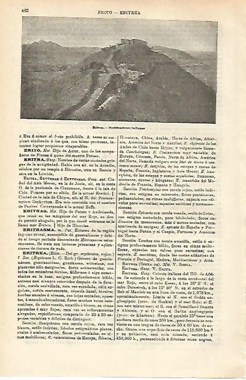 LAMINA ESPASA 16536: Fortificaciones italianas en Eritrea