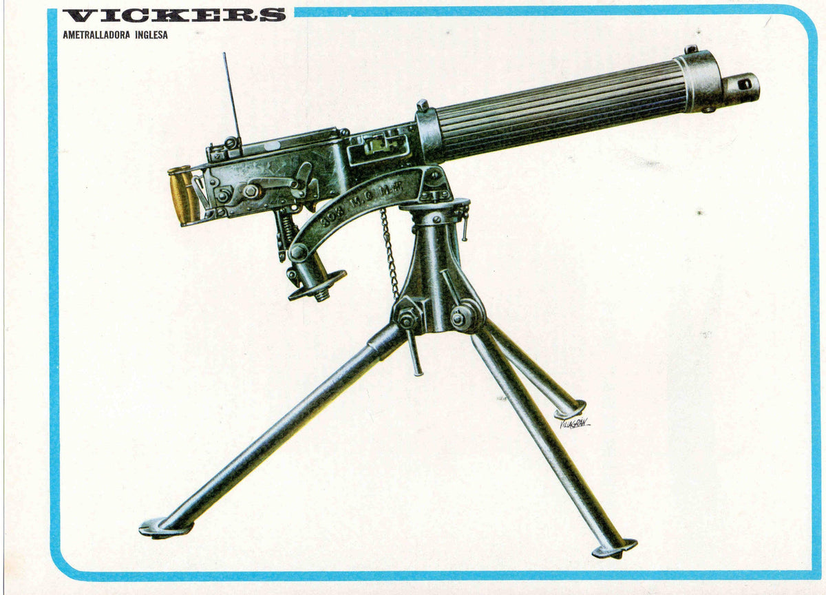 LAMINA 4186: VICKERS Ametralladora Inglesa