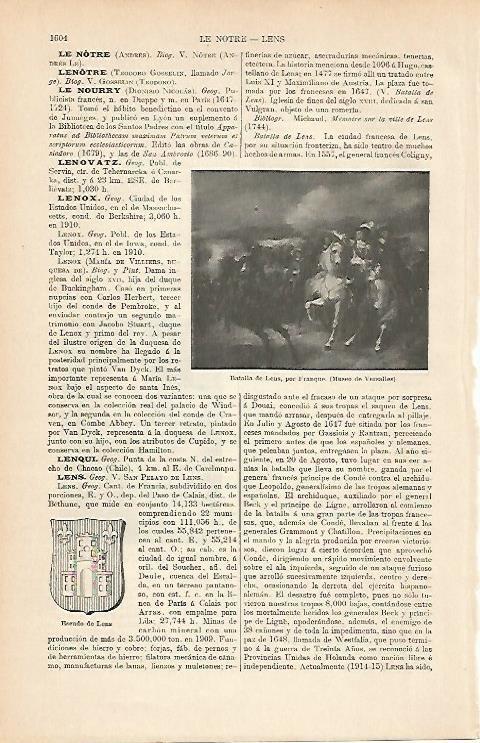 LAMINA ESPASA 9150: Batalla de Lens por Franque