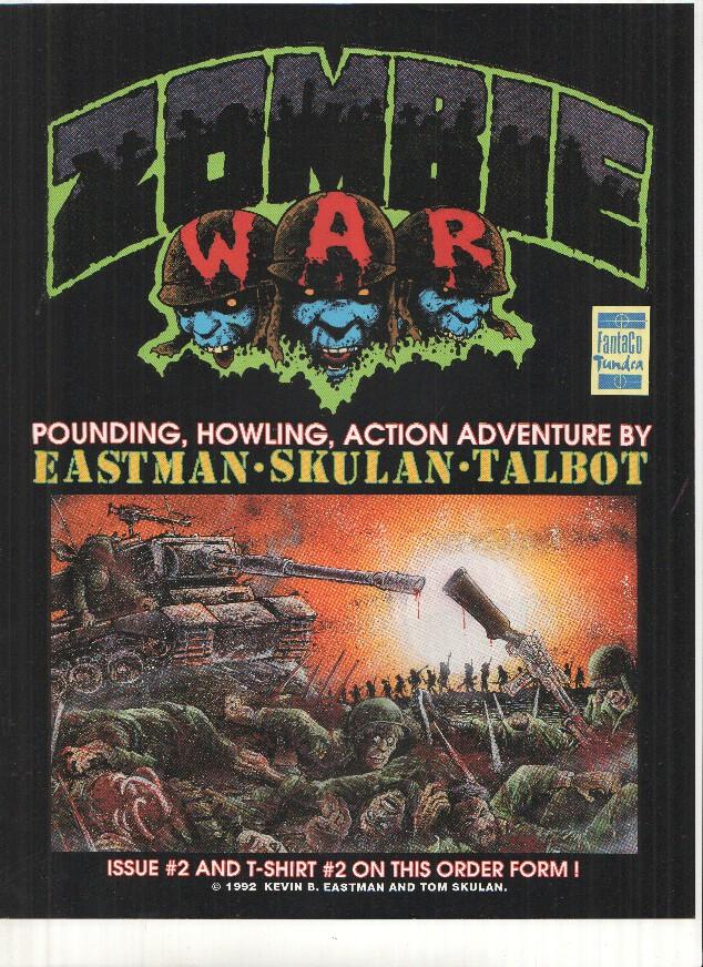 Folleto Publicitario: ZOMBIE WAR Numero 02 (FantaCo Tundra 1992)
