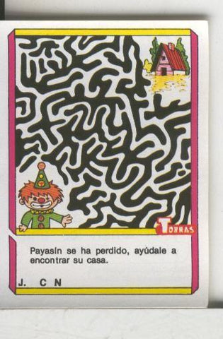 Cromo: Quien dijo, coleccion recreativa de chocolates Torras numero 58