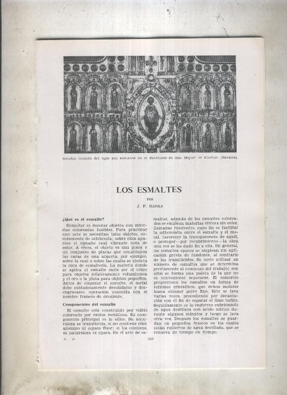 Los esmaltes (J.F.Rafols) + Vulcano y los ciclopes