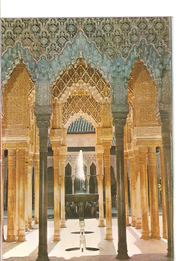 Postal 026172 : Arcadas Patio de los Leones. Alhambra (Granada)