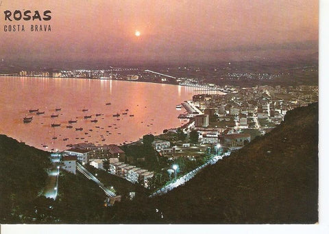Postal 031218 : Rosas (Costa Brava). Bello atardecer
