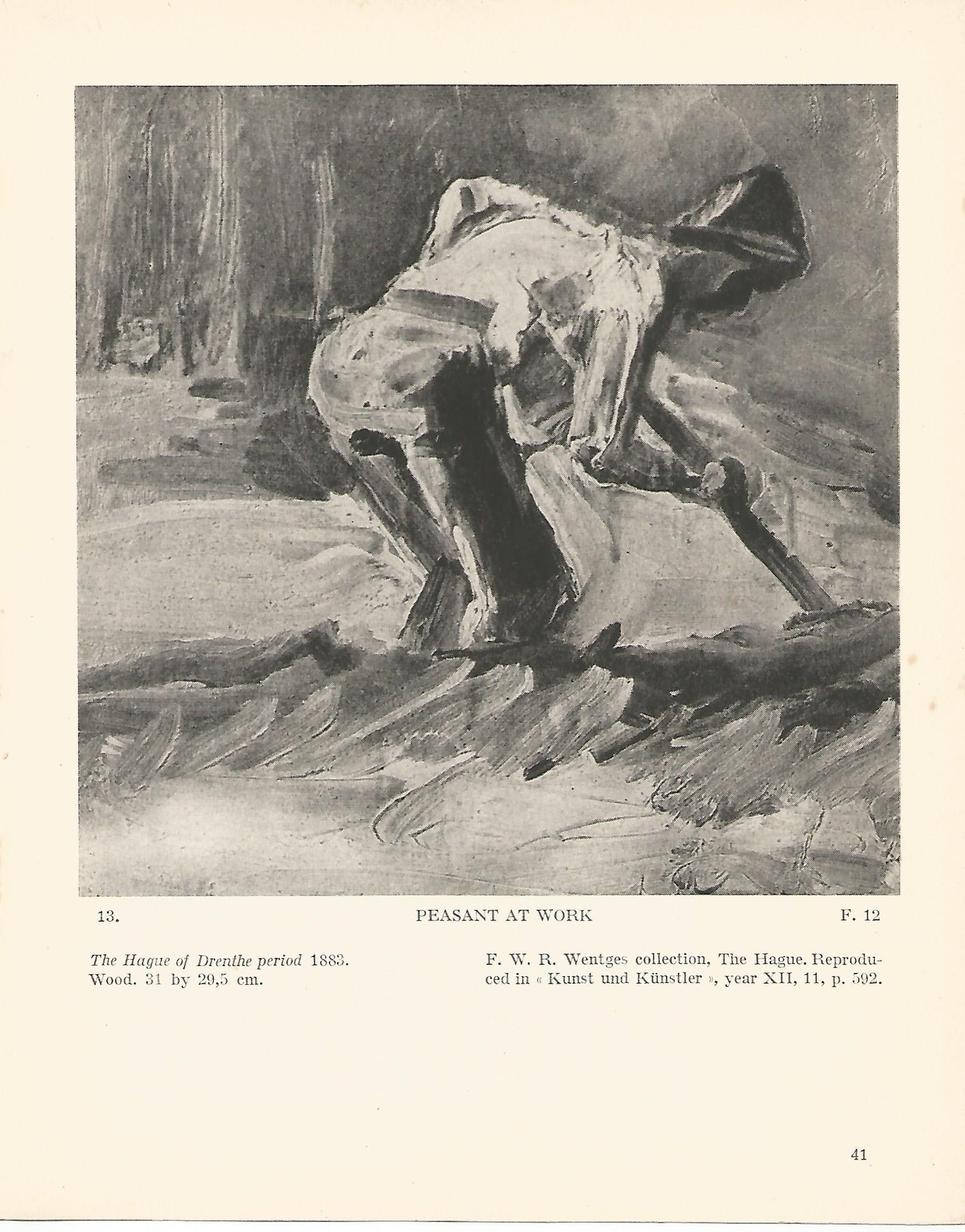 LAMINA 1200: VAN GOGH. Peasant at Work