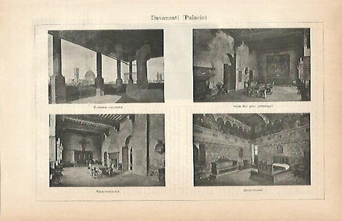 LAMINA ESPASA 2040: Vistas del Palacio Davanzati
