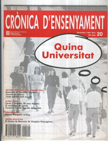 CRONICA ENSENYAMENT Numero 20