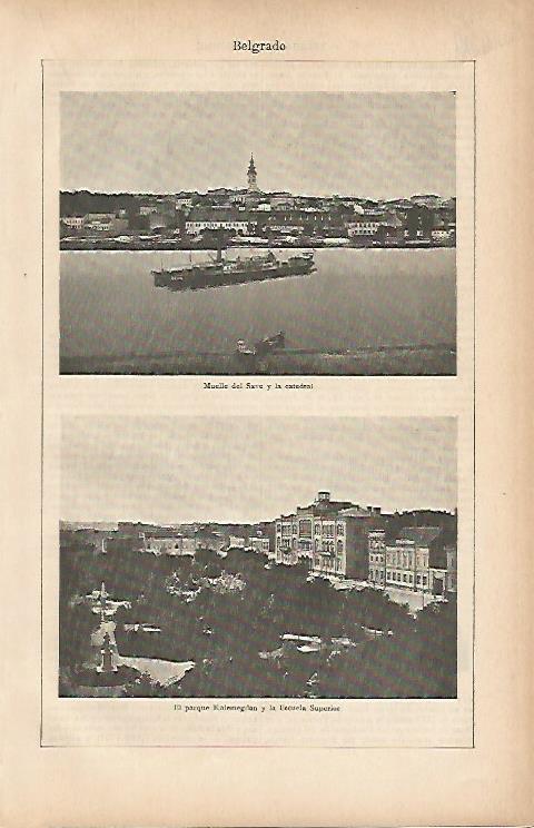 LAMINA ESPASA 9893: Vistas de Belgrado Serbia
