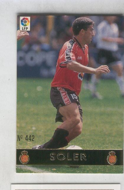 Cromo Liga 97/98: R.C.D.Mallorca numero 442: Soler