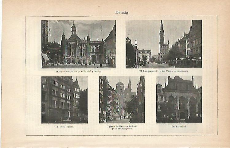 LAMINA ESPASA 2027: Vistas de Danzig Alemania